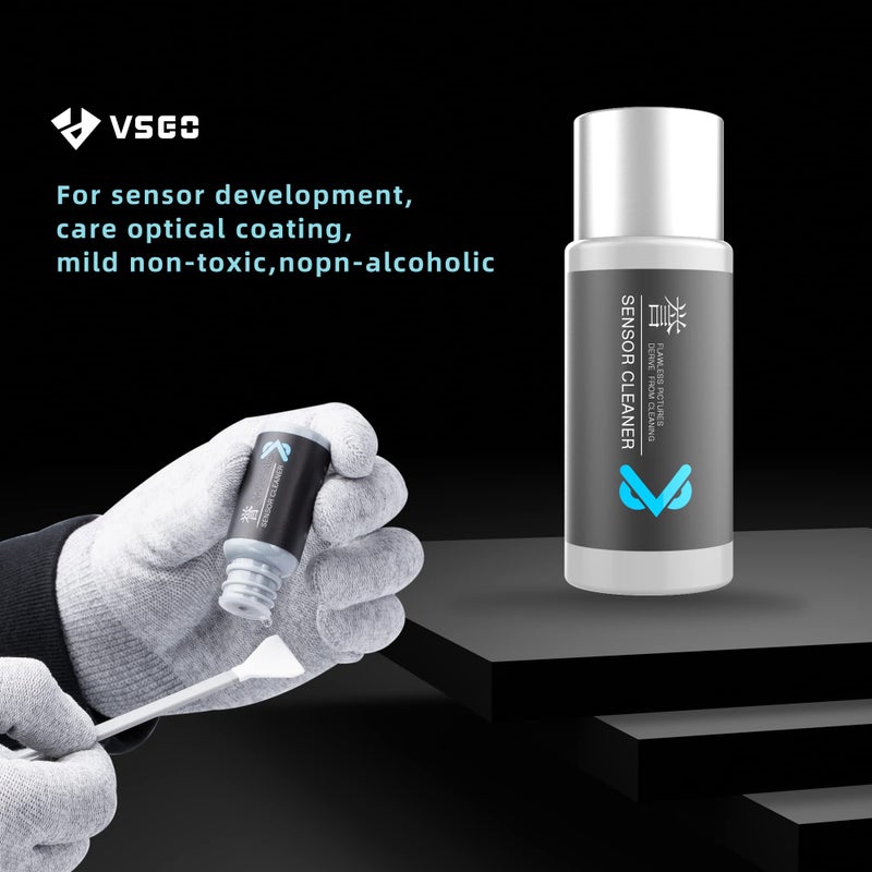 VSGO 10ml Camera Sensor Cleaner, Professional CMOS Cleaning Solution (V-C02E) - Image 3